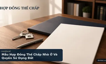 Mẫu Hợp Đồng Thế Chấp Nhà Ở Và Quyền Sử Dụng Đất