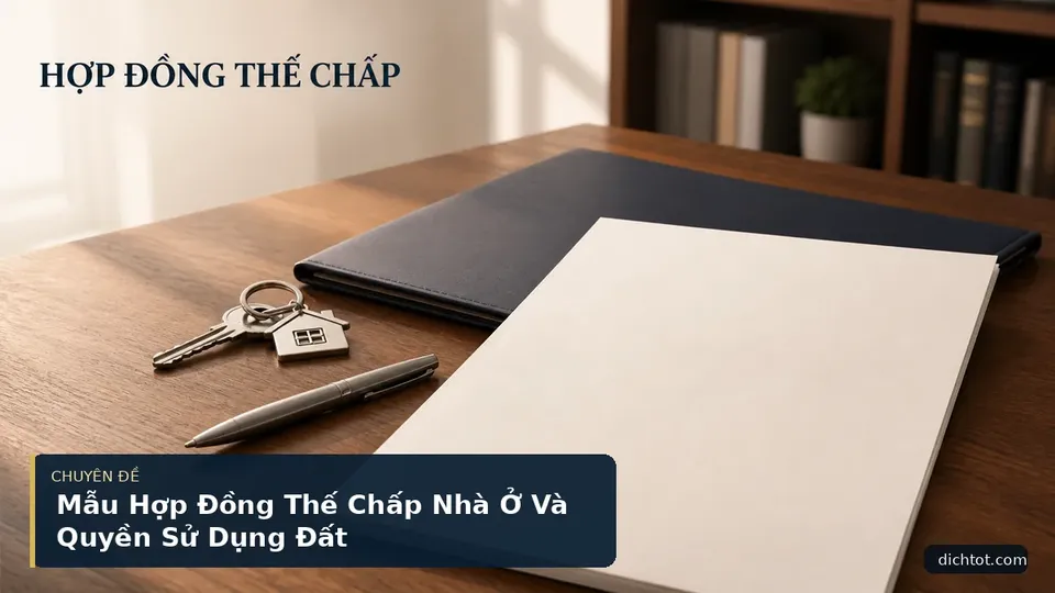 Mẫu Hợp Đồng Thế Chấp Nhà Ở Và Quyền Sử Dụng Đất