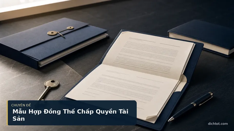 Mẫu Hợp Đồng Thế Chấp Quyền Tài Sản