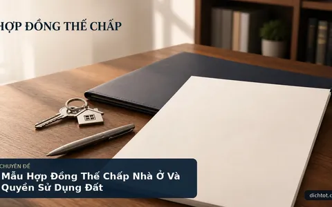 Mẫu Hợp Đồng Thế Chấp Nhà Ở Và Quyền Sử Dụng Đất