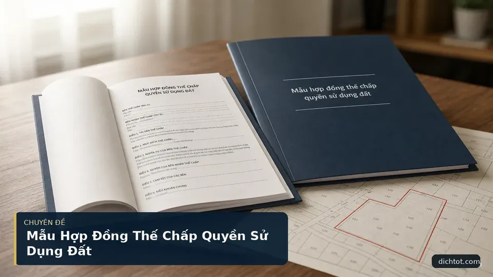 Mẫu Hợp Đồng Thế Chấp Quyền Sử Dụng Đất