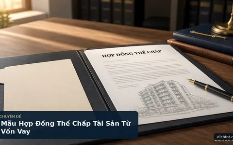 Mẫu Hợp Đồng Thế Chấp Tài Sản Từ Vốn Vay