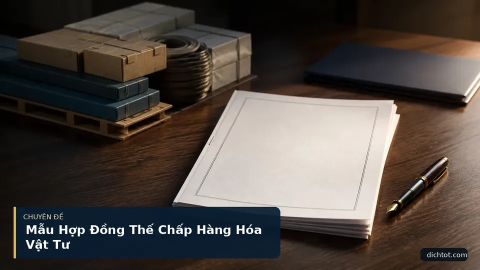 Mẫu Hợp Đồng Thế Chấp Hàng Hóa Vật Tư