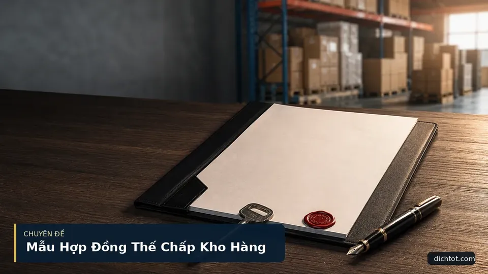 Mẫu Hợp Đồng Thế Chấp Kho Hàng
