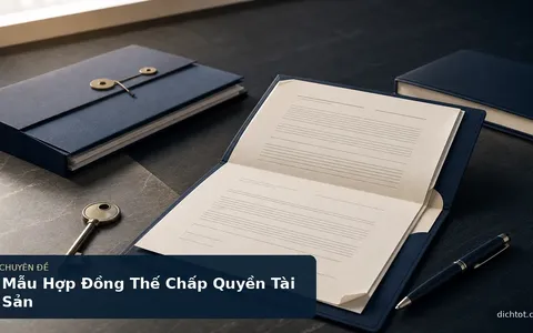 Mẫu Hợp Đồng Thế Chấp Quyền Tài Sản