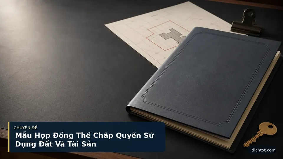 Mẫu Hợp Đồng Thế Chấp Quyền Sử Dụng Đất Và Tài Sản