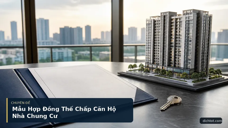 Mẫu Hợp Đồng Thế Chấp Căn Hộ Nhà Chung Cư