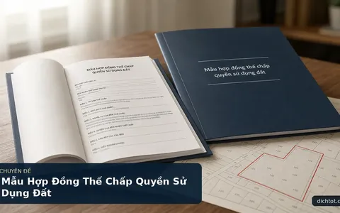 Mẫu Hợp Đồng Thế Chấp Quyền Sử Dụng Đất