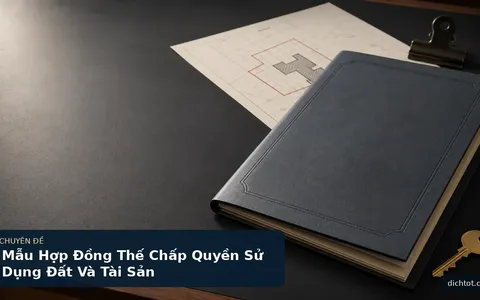 Mẫu Hợp Đồng Thế Chấp Quyền Sử Dụng Đất Và Tài Sản