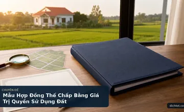 Mẫu Hợp Đồng Thế Chấp Bằng Giá Trị Quyền Sử Dụng Đất
