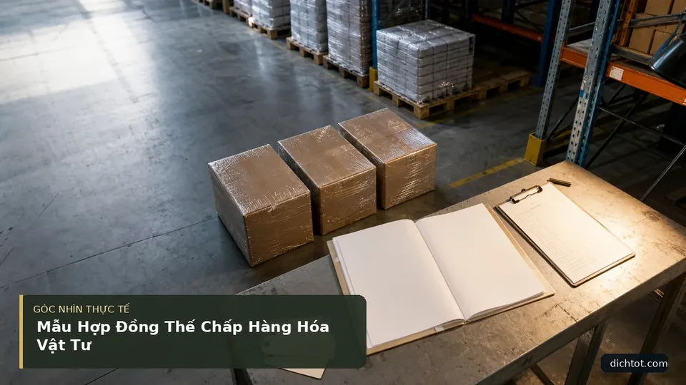 Chi tiết minh họa dịch thuật trong bài Mẫu Hợp Đồng Thế Chấp Hàng Hóa Vật Tư
