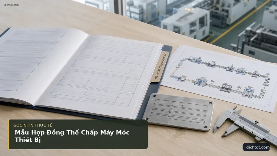 Chi tiết minh họa dịch thuật trong bài Mẫu Hợp Đồng Thế Chấp Máy Móc Thiết Bị