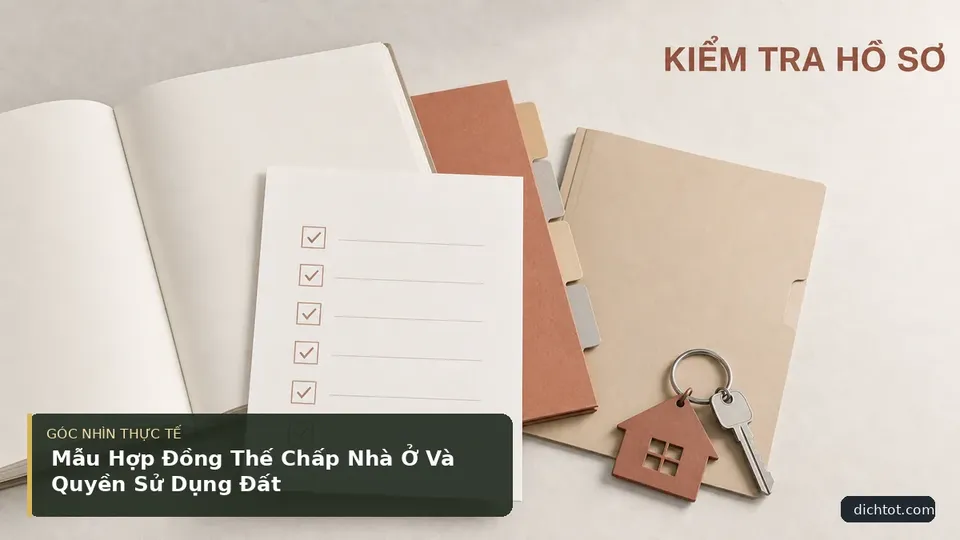 Chi tiết minh họa dịch thuật trong bài Mẫu Hợp Đồng Thế Chấp Nhà Ở Và Quyền Sử Dụng Đất