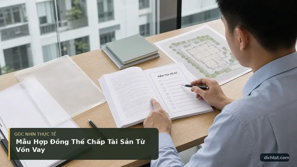 Chi tiết minh họa dịch thuật trong bài Mẫu Hợp Đồng Thế Chấp Tài Sản Từ Vốn Vay