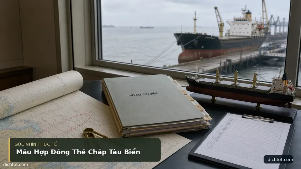 Chi tiết minh họa dịch thuật trong bài Mẫu Hợp Đồng Thế Chấp Tàu Biển