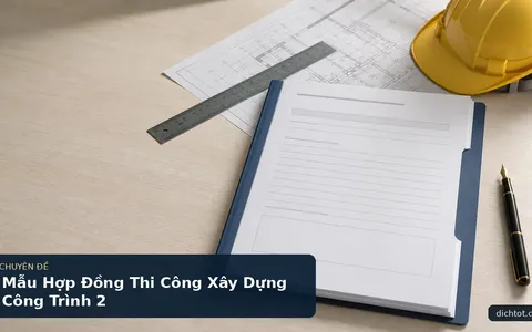 Mẫu Hợp Đồng Thi Công Xây Dựng Công Trình 2