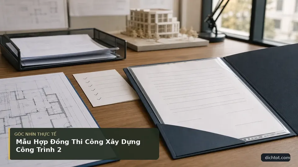 Chi tiết minh họa dịch thuật trong bài Mẫu Hợp Đồng Thi Công Xây Dựng Công Trình 2