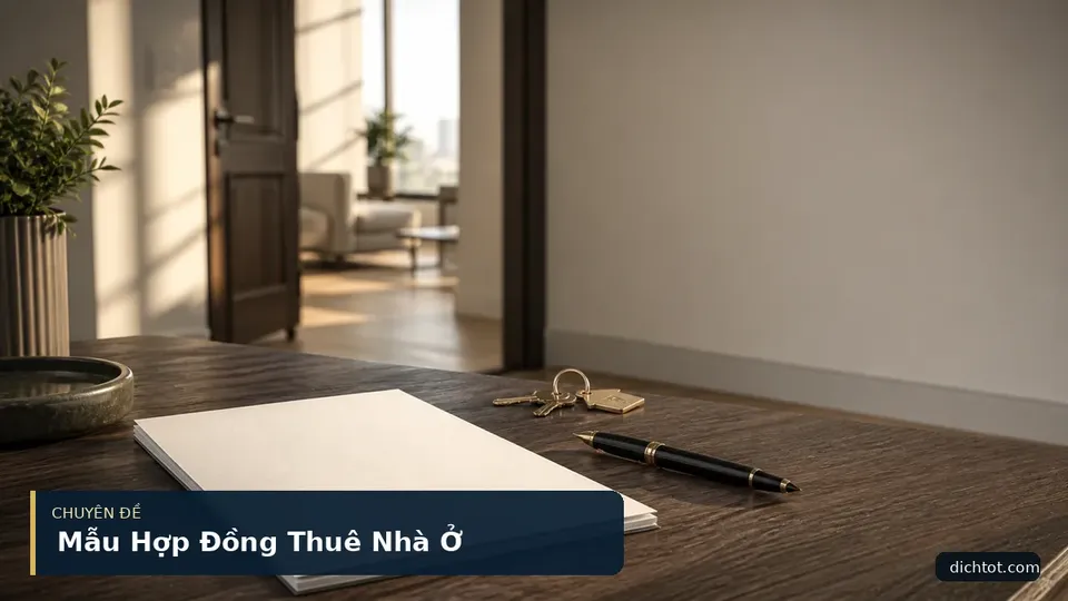 Mẫu Hợp Đồng Thuê Nhà Ở