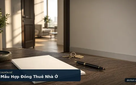 Mẫu Hợp Đồng Thuê Nhà Ở