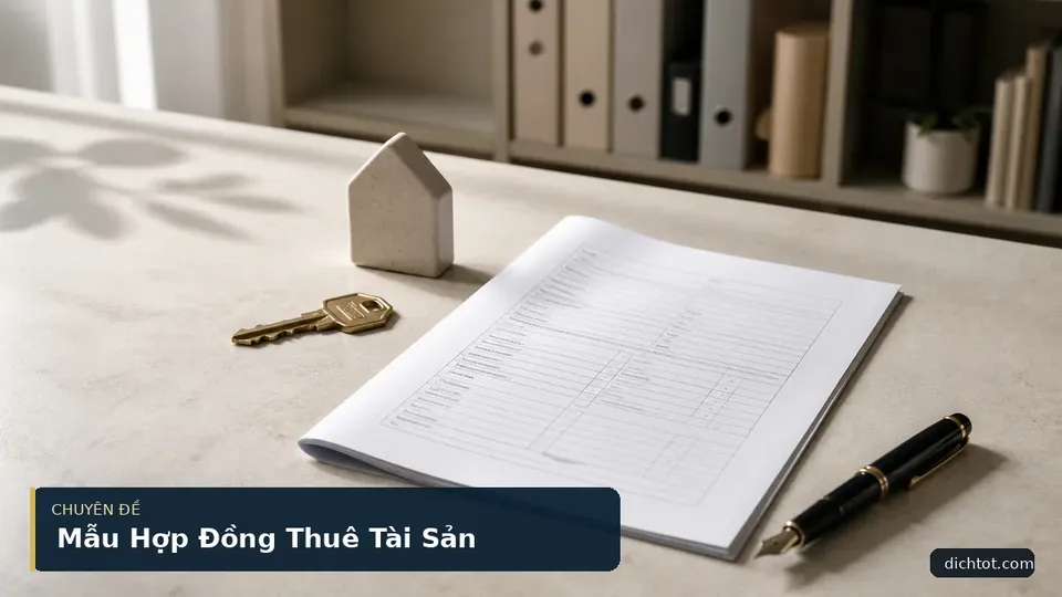 Mẫu Hợp Đồng Thuê Tài Sản