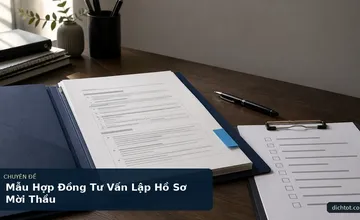 Mẫu Hợp Đồng Tư Vấn Lập Hồ Sơ Mời Thầu