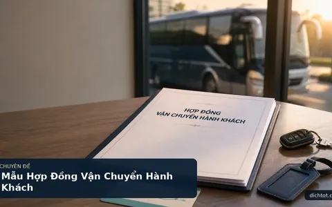 Mẫu Hợp Đồng Vận Chuyển Hành Khách