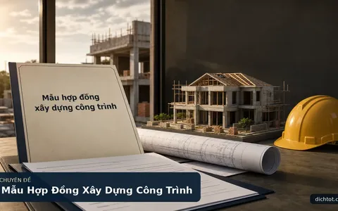 Mẫu Hợp Đồng Xây Dựng Công Trình