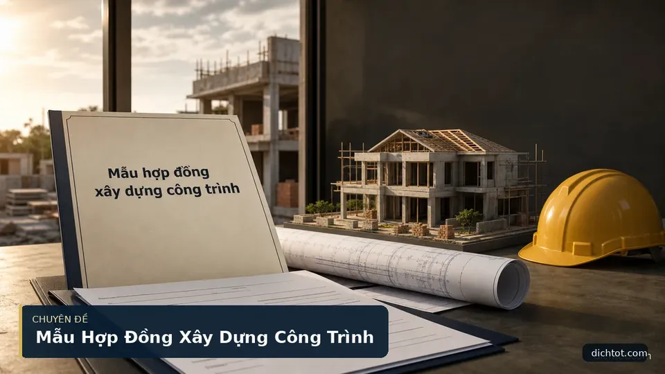 Mẫu Hợp Đồng Xây Dựng Công Trình