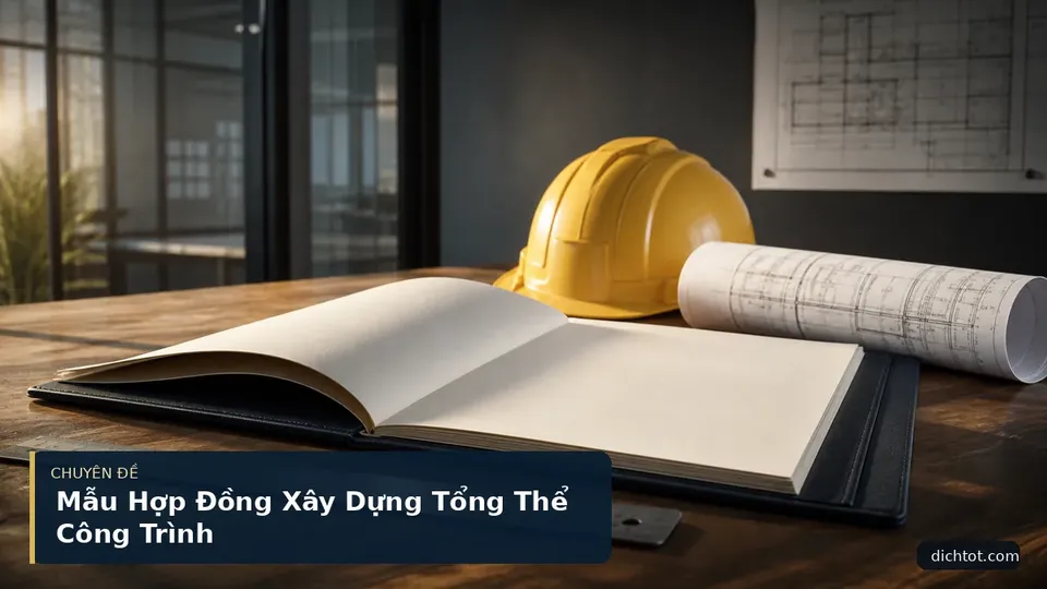 Mẫu Hợp Đồng Xây Dựng Tổng Thể Công Trình