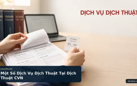 Một Số Dịch Vụ Dịch Thuật Tại Dịch Thuật CVN
