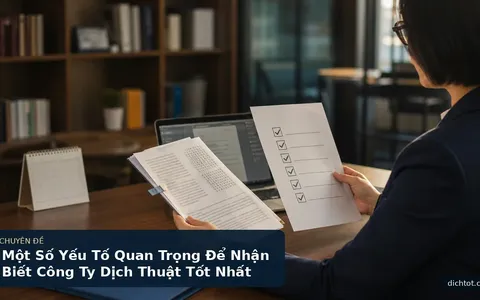 Một Số Yếu Tố Quan Trọng Để Nhận Biết Công Ty Dịch Thuật Tốt Nhất