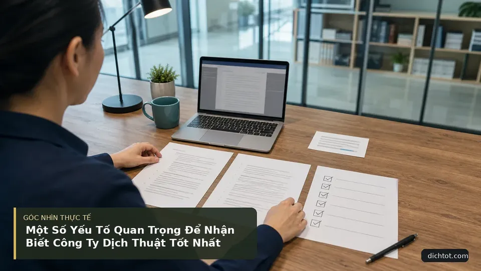 Một Số Yếu Tố Quan Trọng Để Nhận Biết Công Ty Dịch Thuật Tốt Nhất — hình minh họa dịch thuật
