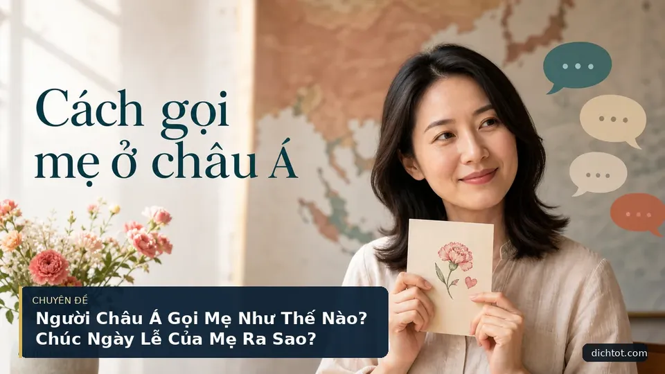 Người Châu Á Gọi Mẹ Như Thế Nào? Chúc Ngày Lễ Của Mẹ Ra Sao?