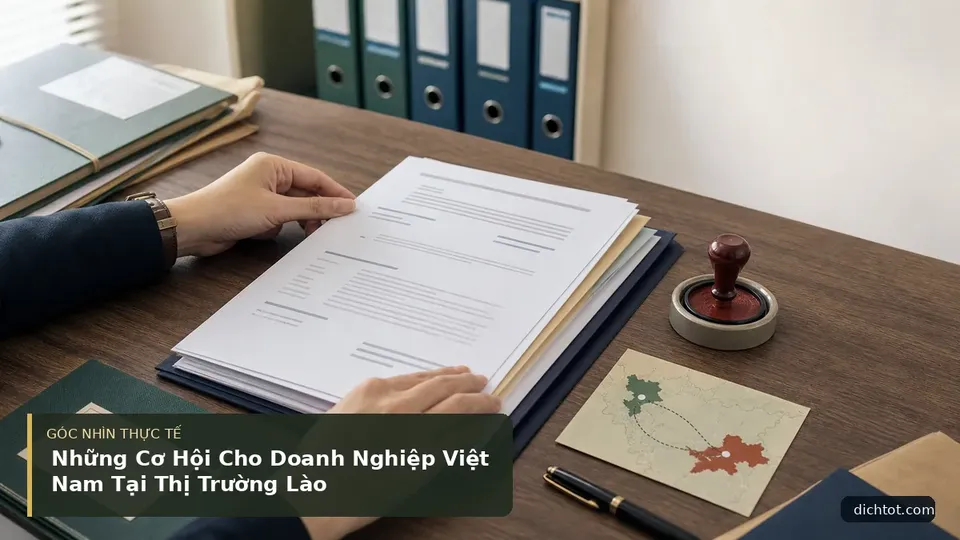 Chi tiết minh họa dịch thuật trong bài Những Cơ Hội Cho Doanh Nghiệp Việt Nam Tại Thị Trường Lào