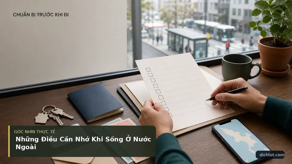 Chi tiết minh họa dịch thuật trong bài Những Điều Cần Nhớ Khi Sống Ở Nước Ngoài