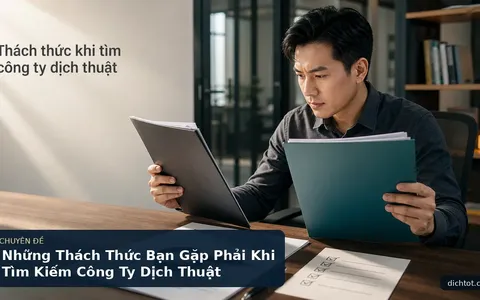 Những Thách Thức Bạn Gặp Phải Khi Tìm Kiếm Công Ty Dịch Thuật