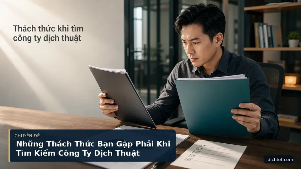 Những Thách Thức Bạn Gặp Phải Khi Tìm Kiếm Công Ty Dịch Thuật