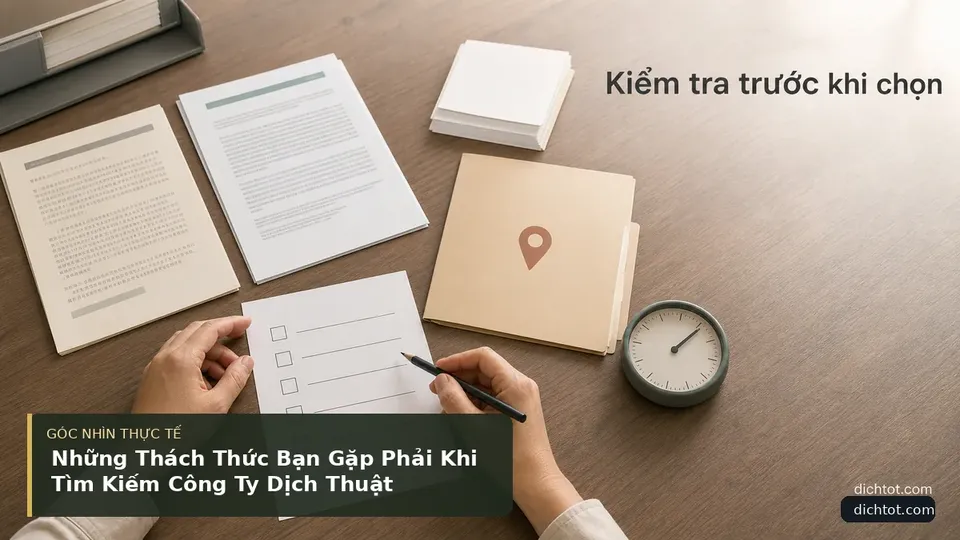 Những Thách Thức Bạn Gặp Phải Khi Tìm Kiếm Công Ty Dịch Thuật — hình minh họa dịch thuật