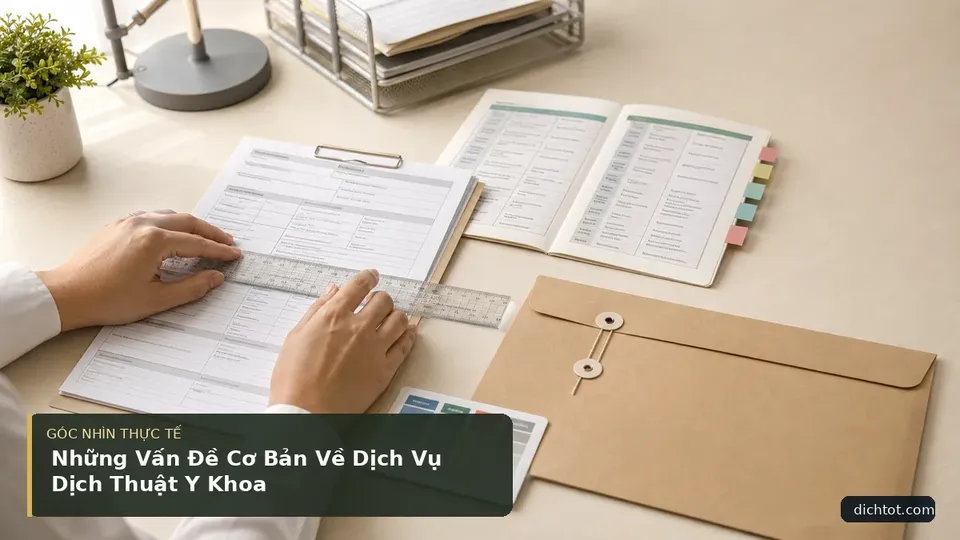 Những Vấn Đề Cơ Bản Về Dịch Vụ Dịch Thuật Y Khoa — hình minh họa dịch thuật