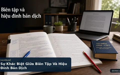 Sự Khác Biệt Giữa Biên Tập Và Hiệu Đính Bản Dịch