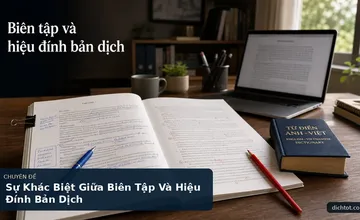 Sự Khác Biệt Giữa Biên Tập Và Hiệu Đính Bản Dịch