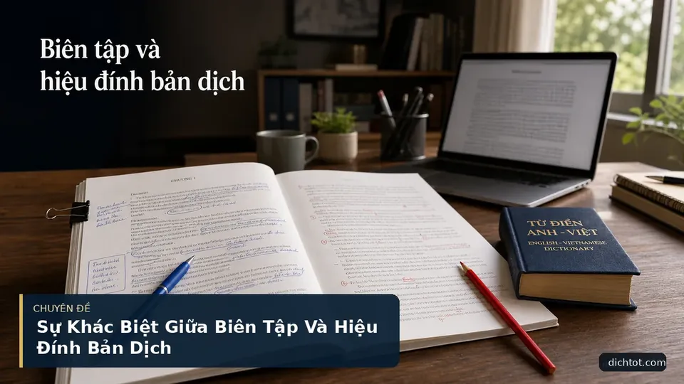 Sự Khác Biệt Giữa Biên Tập Và Hiệu Đính Bản Dịch