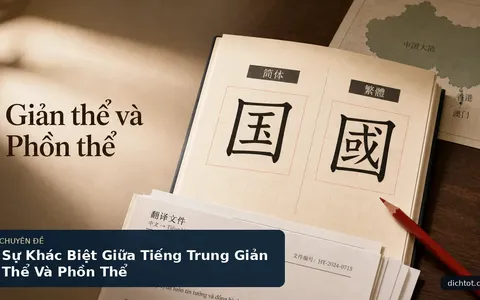 Sự Khác Biệt Giữa Tiếng Trung Giản Thể Và Phồn Thể