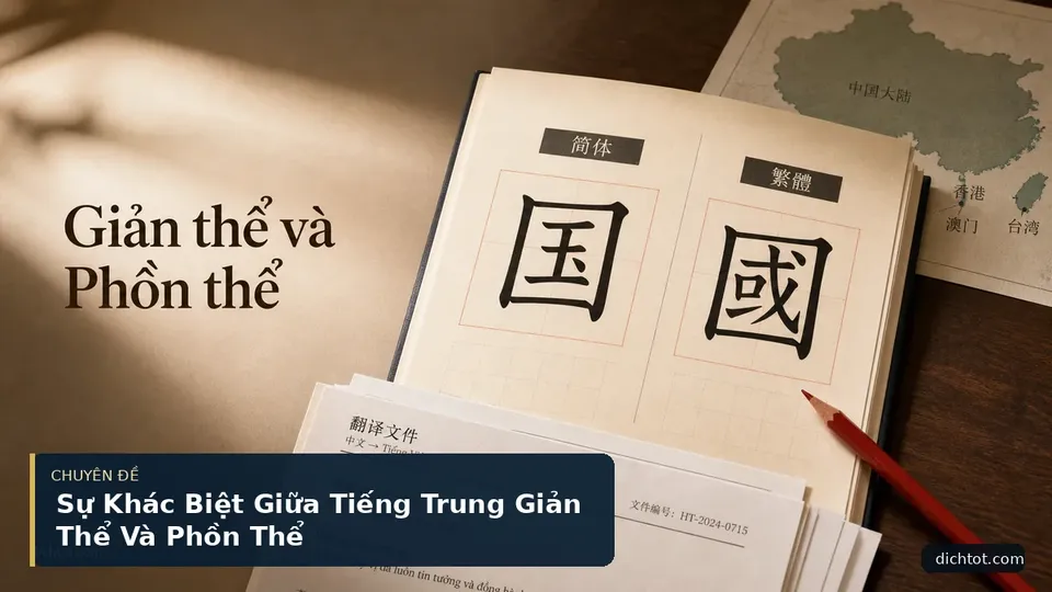 Sự Khác Biệt Giữa Tiếng Trung Giản Thể Và Phồn Thể