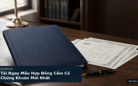 Tải Ngay Mẫu Hợp Đồng Cầm Cố Chứng Khoán Mới Nhất