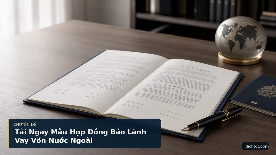 Tải Ngay Mẫu Hợp Đồng Bảo Lãnh Vay Vốn Nước Ngoài