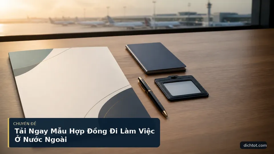 Tải Ngay Mẫu Hợp Đồng Đi Làm Việc Ở Nước Ngoài
