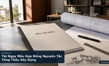 Tải Ngay Mẫu Hợp Đồng Nguyên Tắc Tổng Thầu Xây Dựng