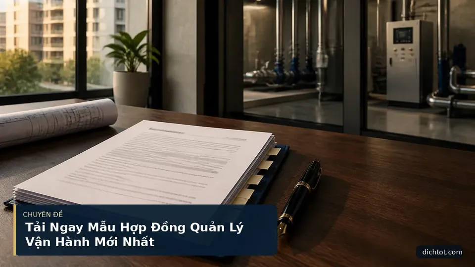 Tải Ngay Mẫu Hợp Đồng Quản Lý Vận Hành Mới Nhất