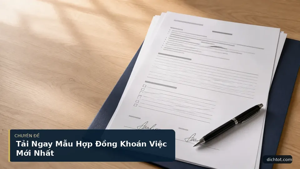 Tải Ngay Mẫu Hợp Đồng Khoán Việc Mới Nhất